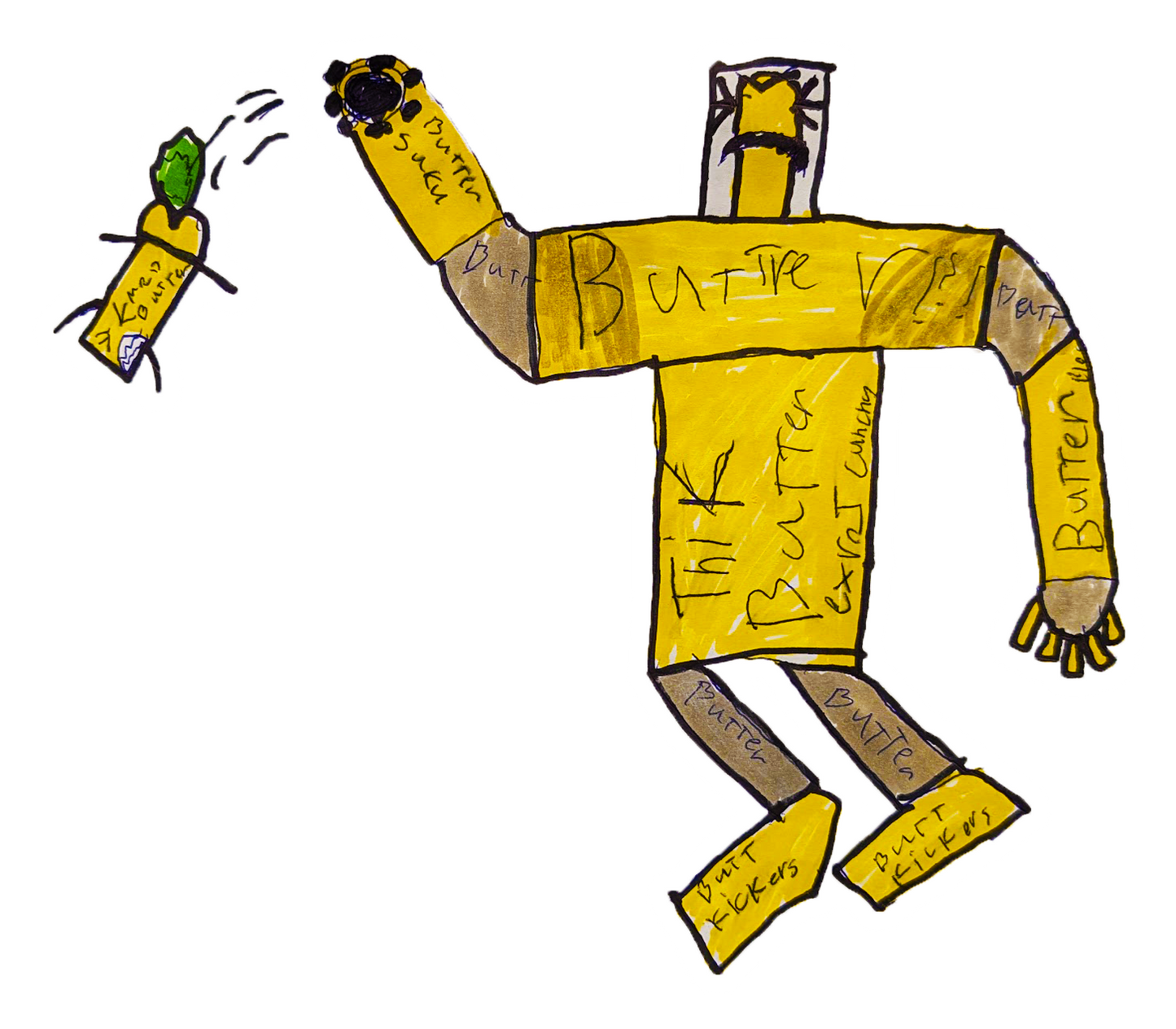 Kiddie Stickers - Butter Man